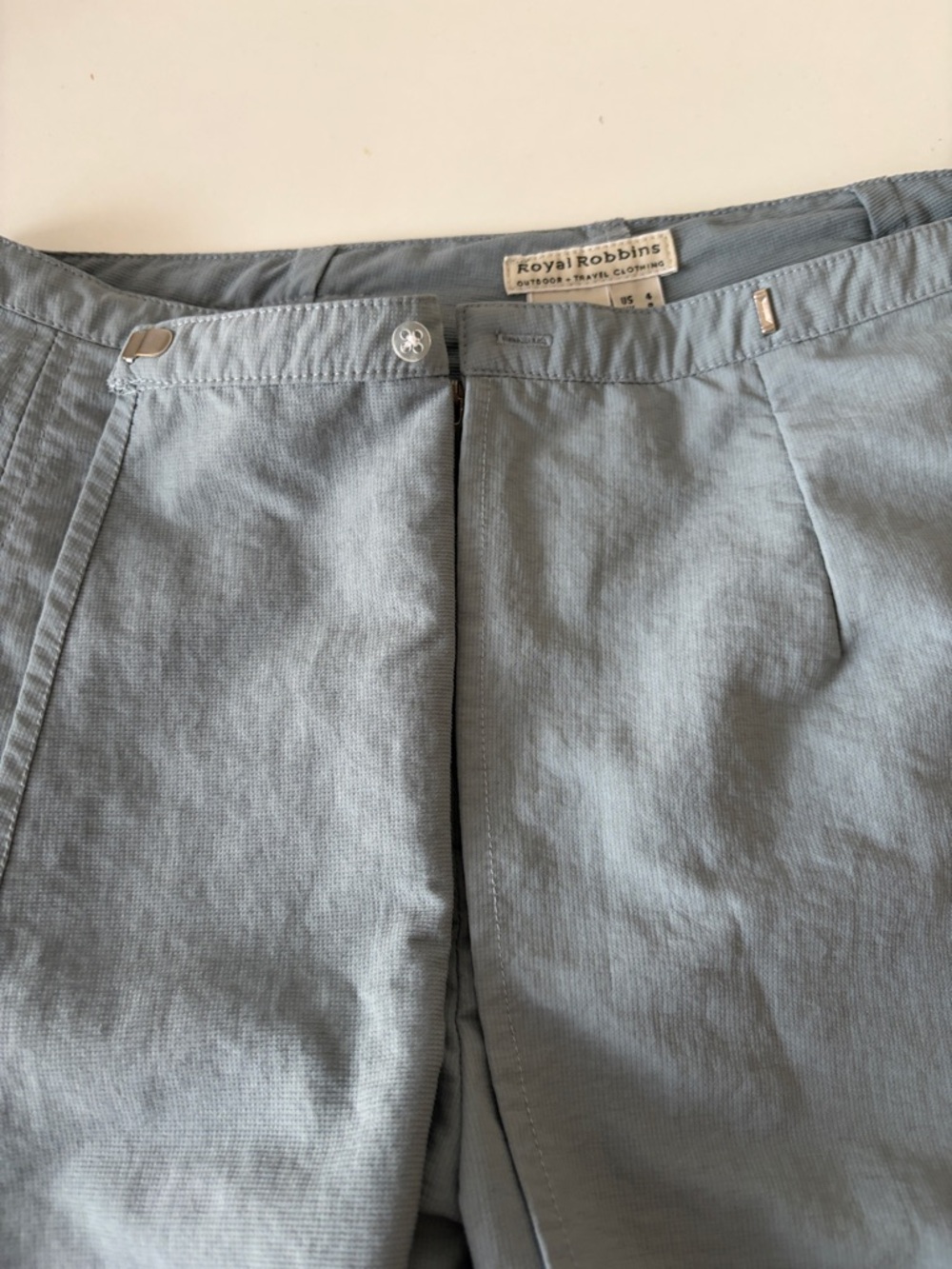 Royal Robbins Hiking Outdoor Dusty Blue Gray A-Line Skort Size 4 100% Nylon - Picture 6 of 14